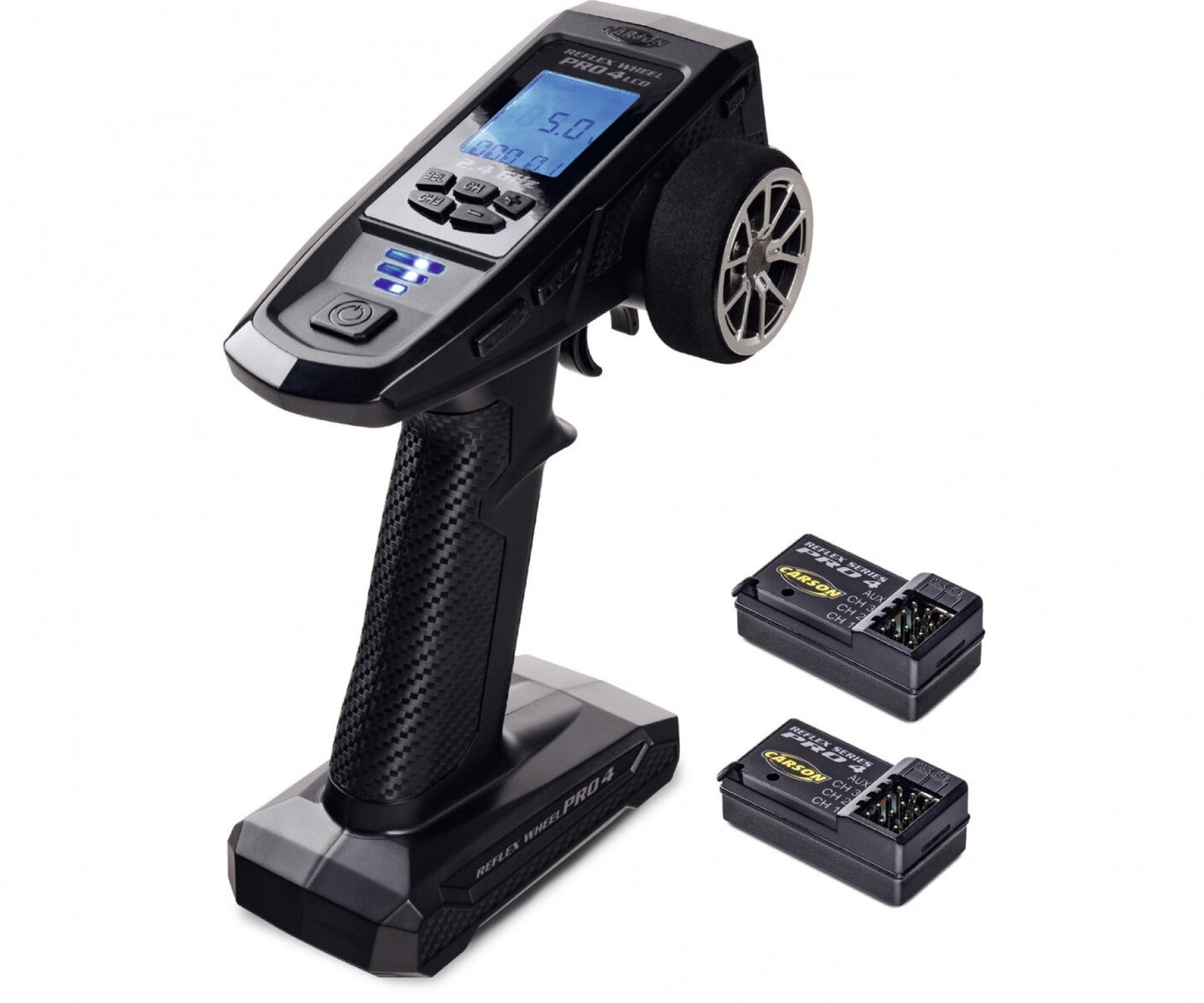 Carson FS 4K Reflex Wheel Pro 4 2.4GHz LCD + 2 Empfänger