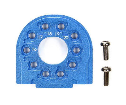 Tamiya TT-02/B Alu Motorhalter Blau eloxiert